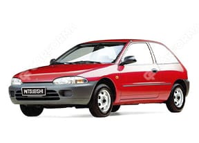 Ворсовые коврики на Mitsubishi Colt IV 1992 - 1996