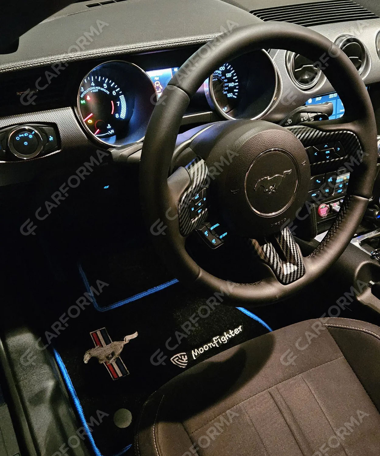 Ворсовые коврики на Ford Mustang VI 2013&nbsp;-&nbsp;2023 в Казани