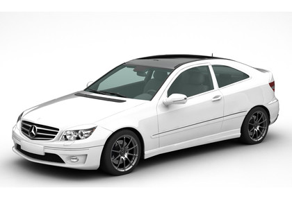 Ворсовые коврики на Mercedes CLC (CL203) 2008 - 2011 в Казани